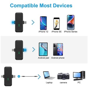 میکروفون یقه ای بی سیم دو میکروفونه مدل SX31